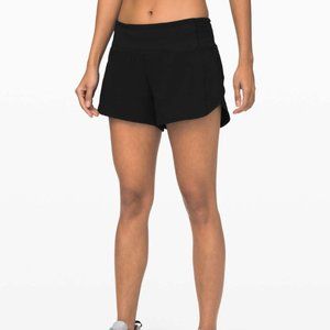 Lululemon Speed Up Mid-Rise Lined Short 4" Black Size 12